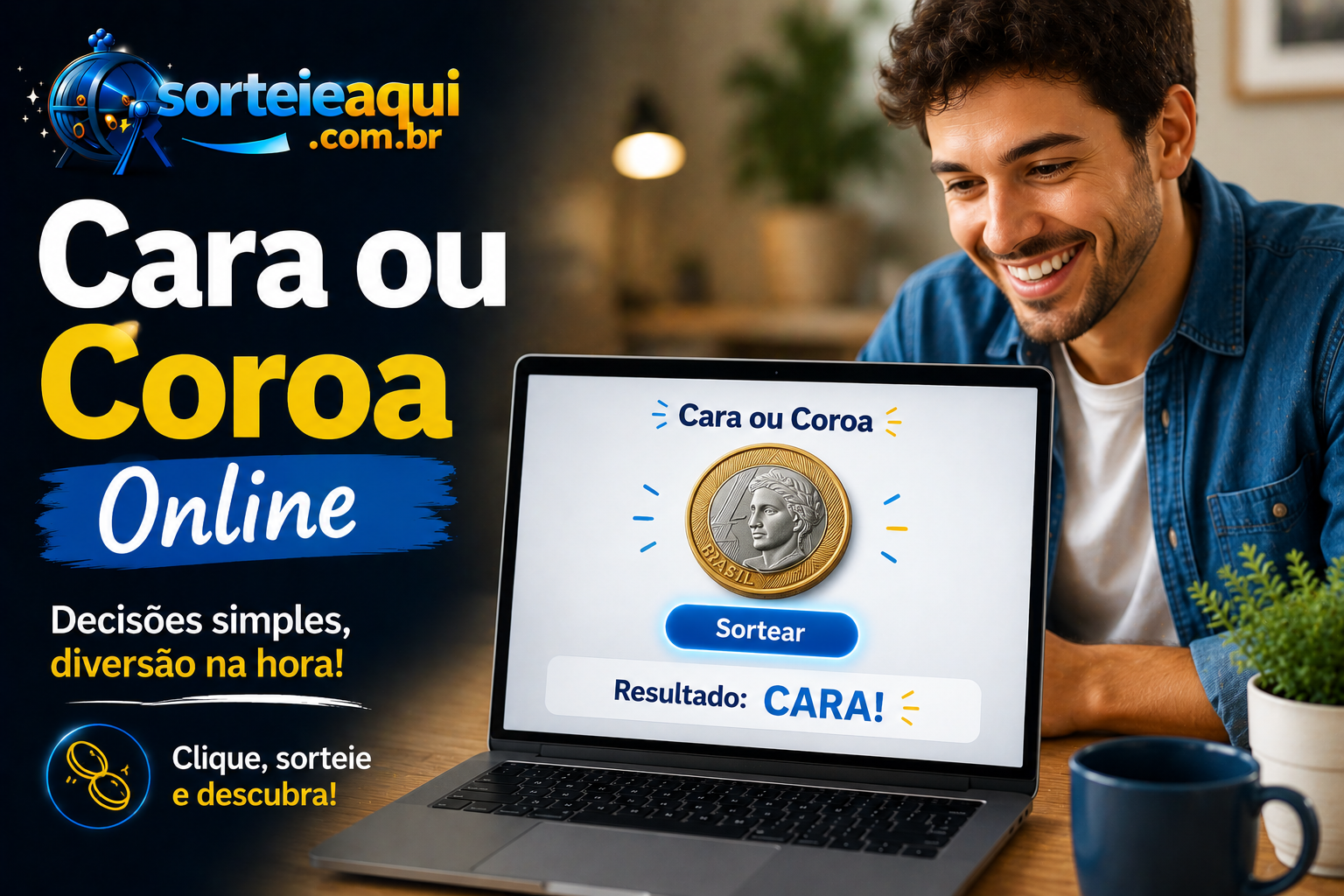 Cara ou Coroa Online: Decida Impasses com uma Moeda Virtual