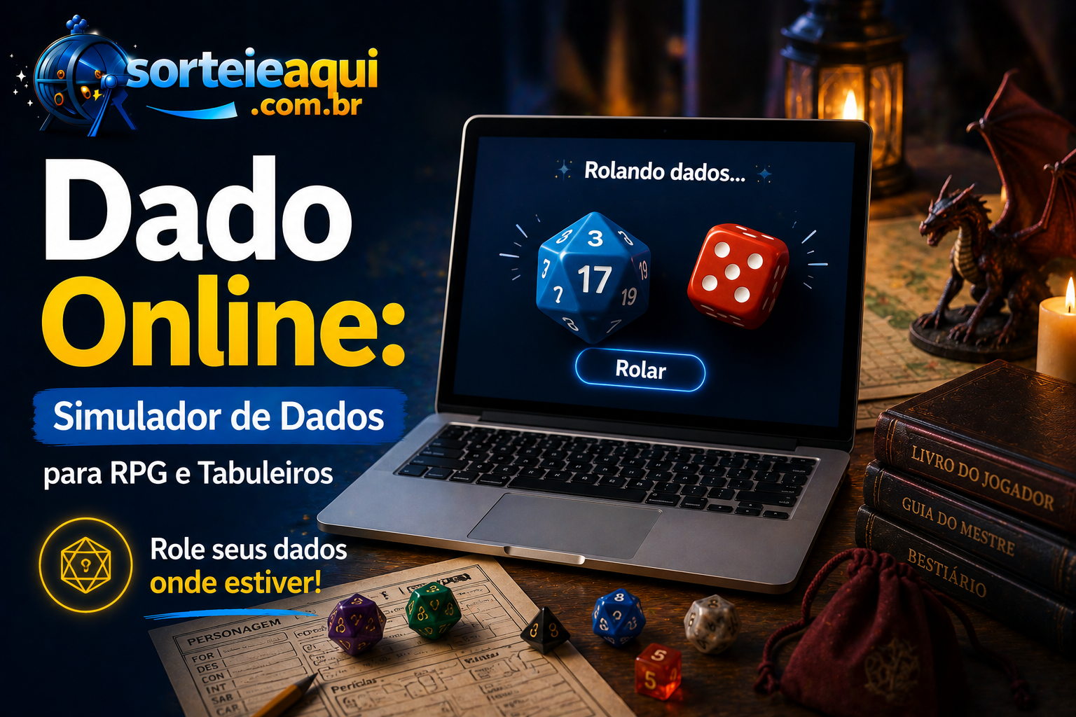Dado Online: Simulador de Dados para RPG e Tabuleiros